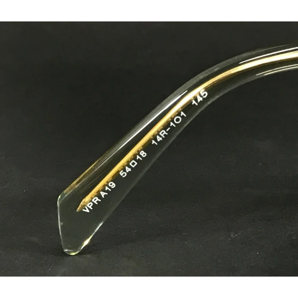 Prada Eyeglasses Frames VPRA19 14R-1O1 Transparent Mint Green Square 54-18-145